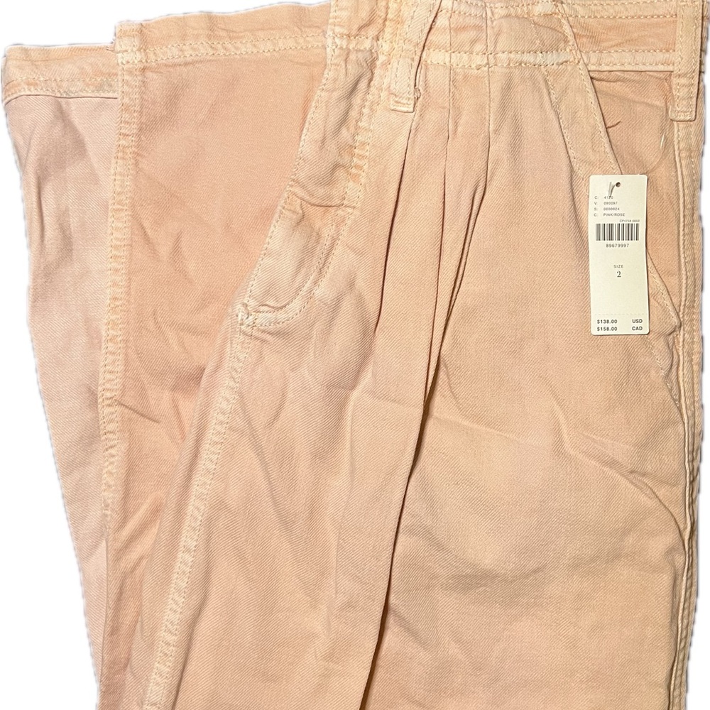 Blush Pink High-Waist Trouser skirt NWT anthro Pilcro